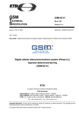 ETSI GTS GSM 02.41-V5.1.0 31.3.1997