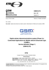 Náhled ETSI GTS GSM 02.78-V5.1.1 31.3.1997