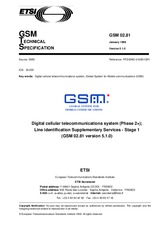 Náhled ETSI GTS GSM 02.81-V5.1.0 30.1.1998