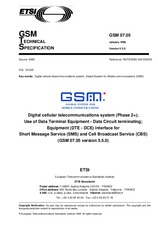 ETSI GTS GSM 07.05-V5.5.0 31.1.1998