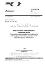 ETSI I-ETS 300219-ed.1/Amd.1 15.11.1996