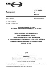 Norma ETSI I-ETS 300330-ed.1/Amd.1 15.1.1997 náhled