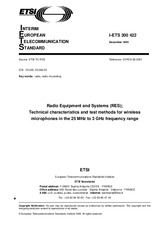 ETSI I-ETS 300422-ed.1 15.12.1995