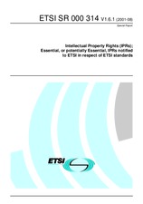 ETSI SR 000314-V1.5.1 18.12.2000