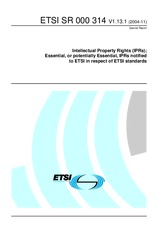 Náhled ETSI SR 000314-V1.12.1 14.5.2004