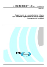 ETSI SR 002180-V1.1.1 17.12.2003