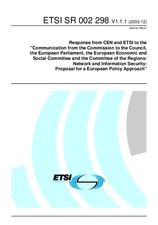 Náhled ETSI SR 002298-V1.1.1 18.12.2003