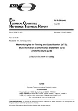 ETSI TCRTR 048-ed.1 15.6.1996