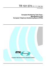 ETSI TR 101074-V1.1.1 30.6.1997