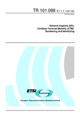 ETSI TR 101088-V1.1.1 31.8.1997