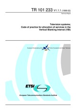 ETSI TR 101233-V1.1.1 15.2.1998