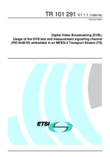 ETSI TR 101291-V1.1.1 30.6.1998