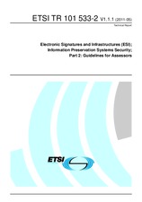 ETSI TR 101533-2-V1.1.1 11.5.2011