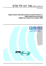 ETSI TR 101748-V8.0.0 31.5.2000