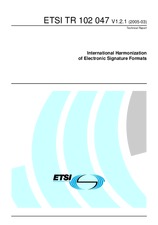 ETSI TR 102047-V1.2.1 17.3.2005