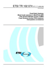 ETSI TR 102074-V1.1.1 2.8.2002