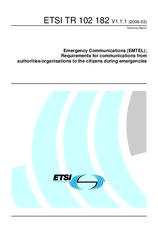 ETSI TR 102182-V1.1.1 17.3.2006