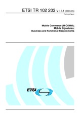 ETSI TR 102203-V1.1.1 28.5.2003