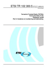 ETSI TR 102300-5-V1.2.1 13.1.2003