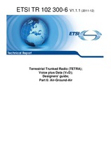 Norma ETSI TR 102300-6-V1.1.1 21.12.2011 náhled