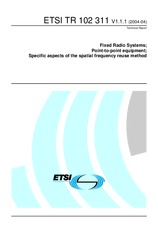 Náhled ETSI TR 102311-V1.1.1 1.4.2004