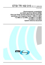 Náhled ETSI TR 102315-V1.1.1 24.3.2004