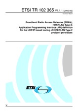 ETSI TR 102365-V1.1.1 9.6.2005