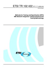 Norma ETSI TR 102422-V1.1.1 26.4.2005 náhled