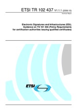 ETSI TR 102437-V1.1.1 3.10.2006