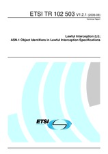 ETSI TR 102503-V1.2.1 21.8.2006