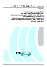 ETSI TR 102649-1-V1.1.1 13.4.2007