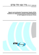 ETSI TR 102775-V1.2.1 25.6.2009