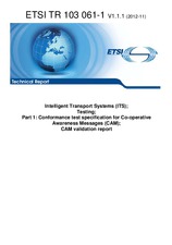 ETSI TR 103061-1-V1.1.1 8.11.2012