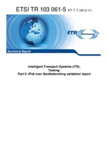 ETSI TR 103061-5-V1.1.1 8.11.2012