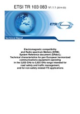 Náhled ETSI TR 103083-V1.1.1 25.3.2014