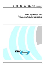 ETSI TR 103180-V1.2.1 10.11.2005