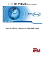 ETSI TR 118508-V1.0.0 25.7.2014