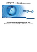 ETSI TR 119000-V1.1.1 17.9.2015