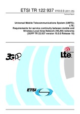 ETSI TR 122937-V10.0.0 19.5.2011