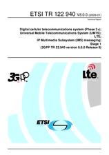 ETSI TR 122940-V8.0.0 19.1.2009