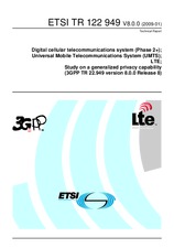 ETSI TR 122949-V8.0.0 19.1.2009