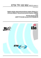 ETSI TR 122952-V8.0.0 19.1.2009