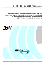 ETSI TR 123981-V6.4.0 30.9.2005