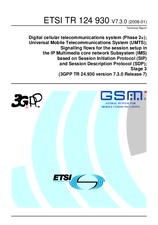ETSI TR 124930-V7.3.0 14.1.2008