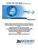 Norma ETSI TR 124930-V7.6.0 10.1.2012 náhled