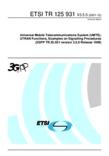 Norma ETSI TR 125931-V3.5.0 31.12.2001 náhled