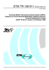 Norma ETSI TR 126911-V3.3.0 31.12.2000 náhled