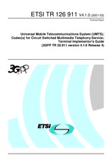 ETSI TR 126911-V4.1.0 31.3.2001