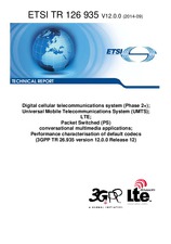 Norma ETSI TR 126935-V12.0.0 30.9.2014 náhled
