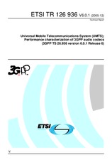 ETSI TR 126936-V6.0.1 31.12.2005